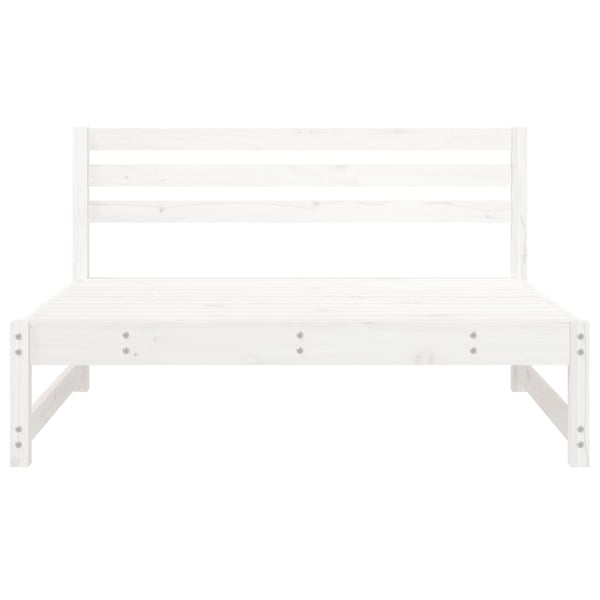 vidaXL midtermoduler til havesofa 2 stk. 120x80 cm massivt fyr hvid