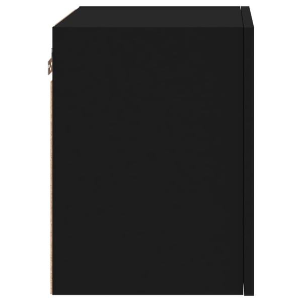 vidaXL Vegghengte TV-benker 2 stk svart 40,5x30x40 cm konstruert tre