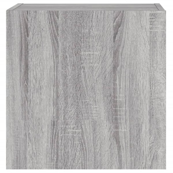 vidaXL TV-seinäkaapit 2 kpl harmaa Sonoma 40,5x30x40 cm tekninen puu