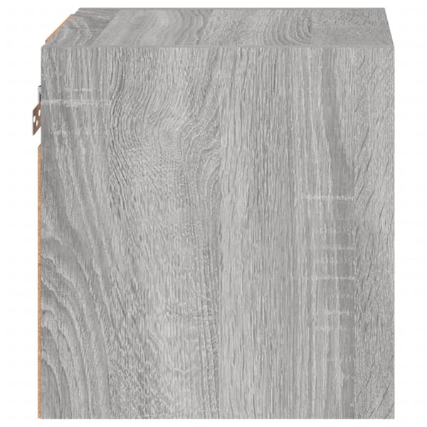 vidaXL Vegghengt TV-benk med LED grå sonoma 30x28,5x30 cm