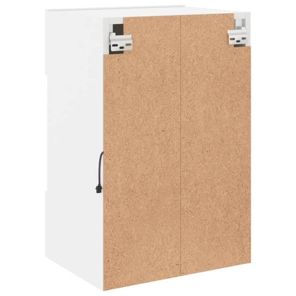 vidaXL TV-seinäkaappi LED-valoilla valkoinen 40x30x60,5 cm