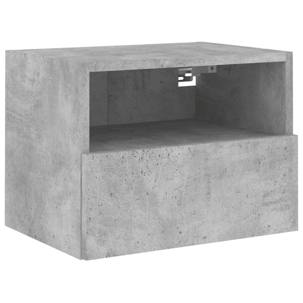 vidaXL væghængte tv-borde 2 stk. 40x30x30 cm konstrueret træ betongrå