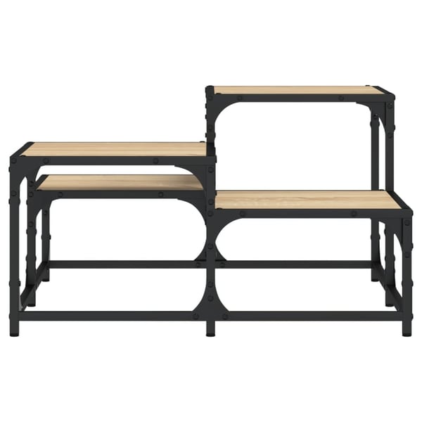 vidaXL Salongbord sonoma eik 68x68x40 cm konstruert tre