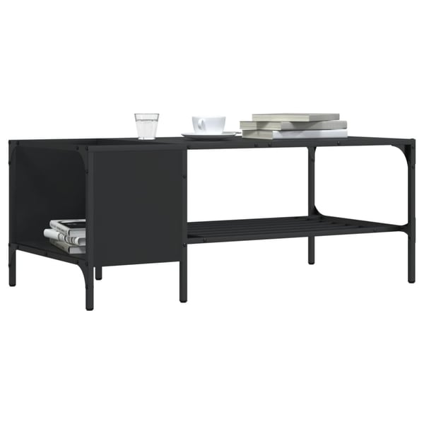 vidaXL sofabord med stativ 100x51x40 cm konstrueret træ sort