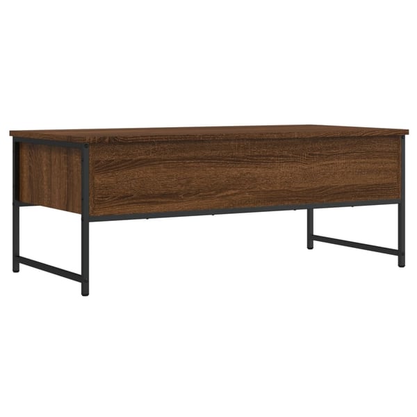 vidaXL sofabord 101x49x39,5 cm konstrueret træ brun egetræsfarve