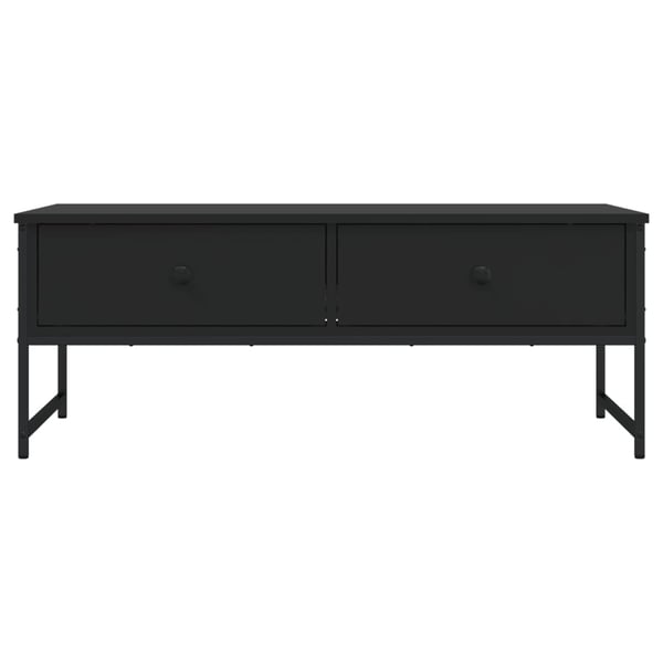 vidaXL Salongbord svart 101x49x39,5 cm konstruert tre
