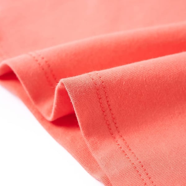 vidaXL T-shirt för barn korallröd 128