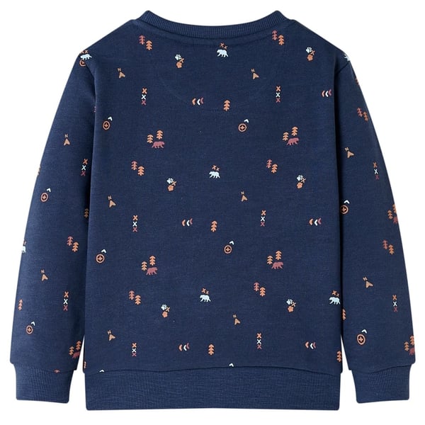vidaXL Sweatshirt til børn str. 92 ræv mørk blåmeleret