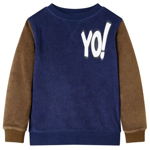 vidaXL Sweatshirt til børn str. 140 marineblå