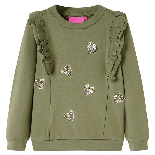 vidaXL Tröja för barn khaki 128
