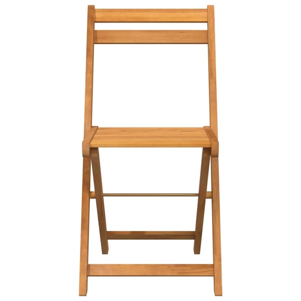 vidaXL foldbare bistrostole 6 stk. massivt akacietræ