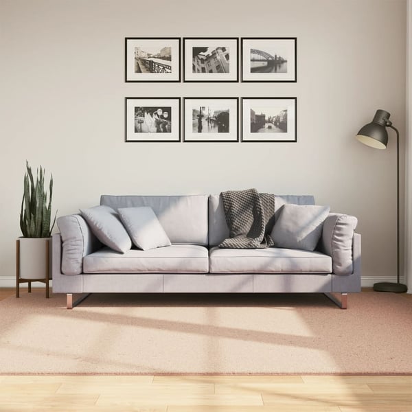 vidaXL Teppe HUARTE kort luv mykt og vaskbart blush 160x230 cm