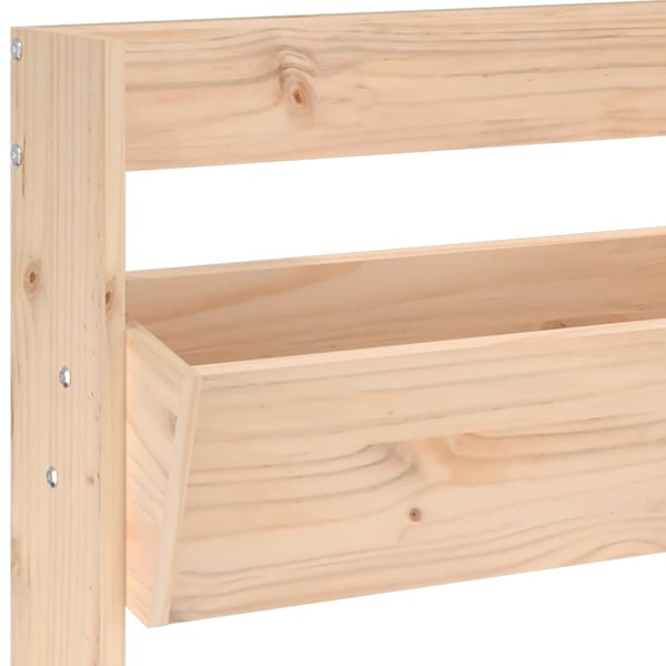 vidaXL Seinäkukkalaatikko 3 tasoa 60x18,5x110 cm täysi mänty