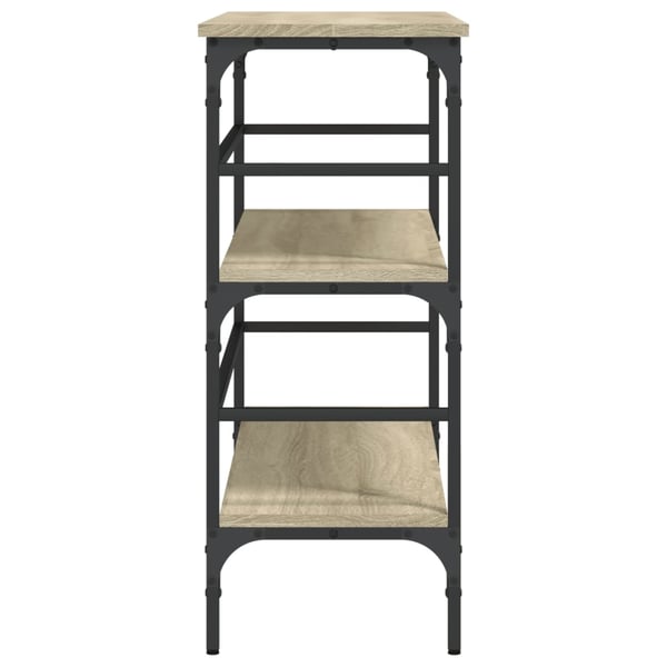 vidaXL konsolbord 100x32x75 cm konstrueret træ sonoma-eg