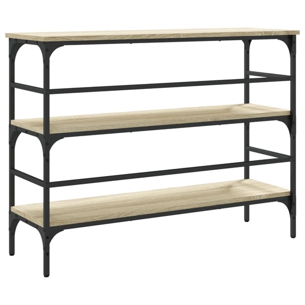 vidaXL konsolbord 100x32x75 cm konstrueret træ sonoma-eg