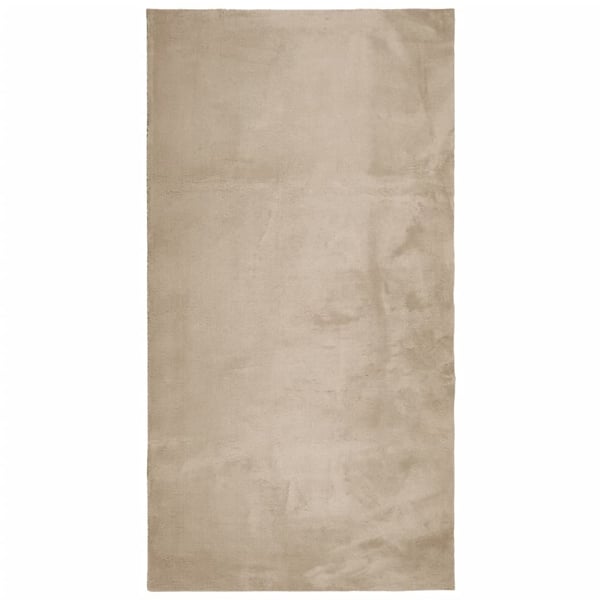 vidaXL Teppe HUARTE kort luv mykt og vaskbart sand 60x110 cm