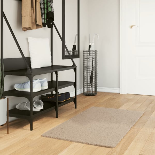 vidaXL Teppe HUARTE kort luv mykt og vaskbart sand 60x110 cm