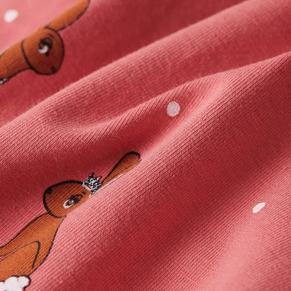 vidaXL Heldress med hette for barn gammel rosa 92