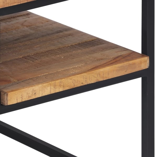 vidaXL sofabord 90x50x39 cm massivt genbrugsteak