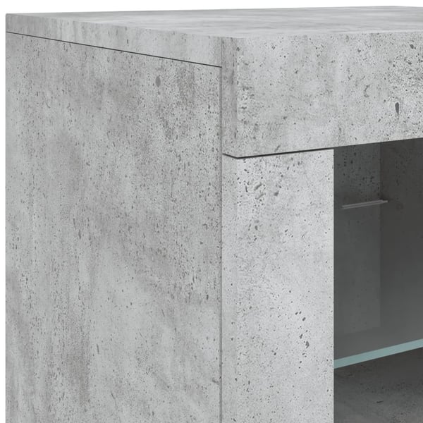 vidaXL Senkki LED-valoilla betoninharmaa 60,5x37x67 cm