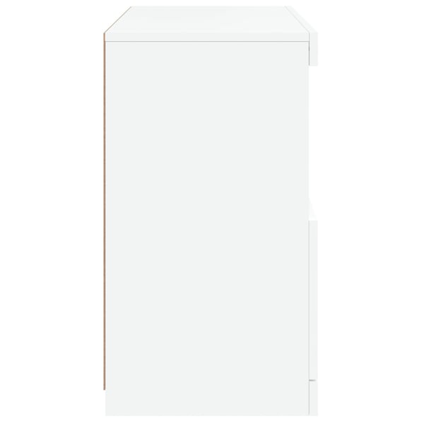 vidaXL Senkki LED-valoilla valkoinen 60x37x67 cm