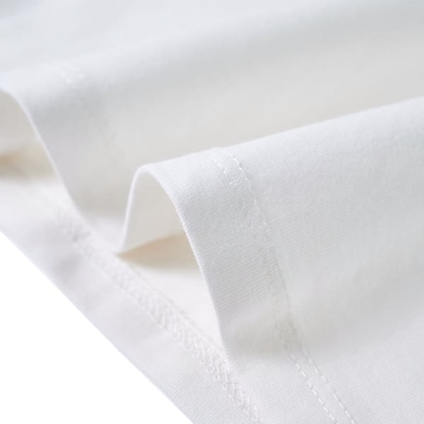 vidaXL T-shirt med volangärmar för barn ecru 140