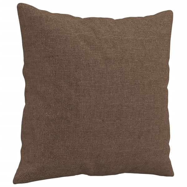 vidaXL 3-personers sofa med pyntepuder 180 cm stof brun