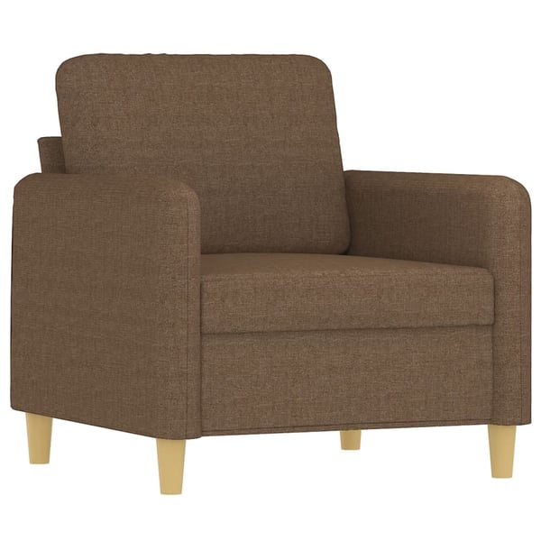 vidaXL lænestol 60 cm stof brun