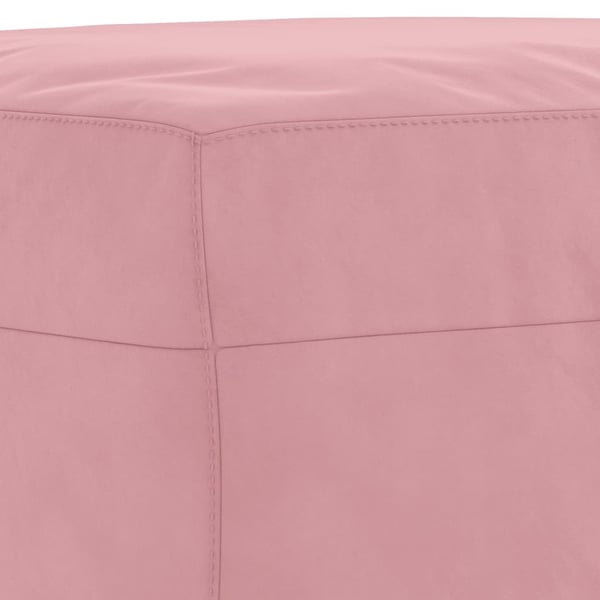vidaXL sofasæt 3 dele med hynder velour lyserød