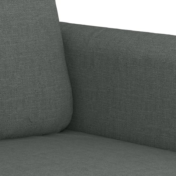 vidaXL Soffa 2-sits mörkgrå 140 cm tyg