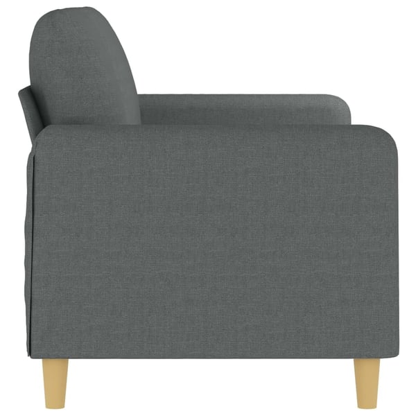 vidaXL Soffa 2-sits mörkgrå 140 cm tyg
