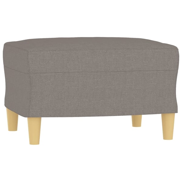 vidaXL sofasæt 4 dele med hynder stof gråbrun