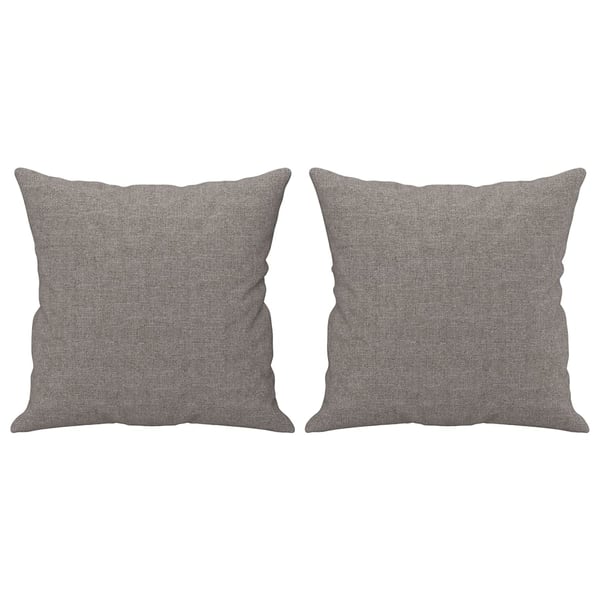 vidaXL sofasæt 2 dele med puder stof gråbrun