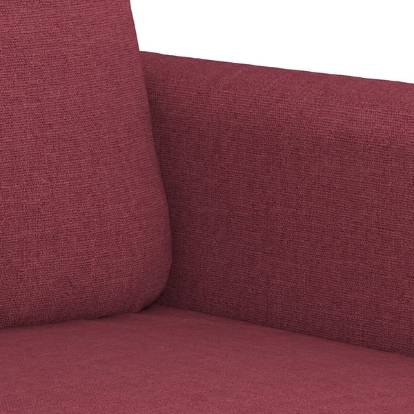 vidaXL sofasæt 2 dele med puder stof vinrød