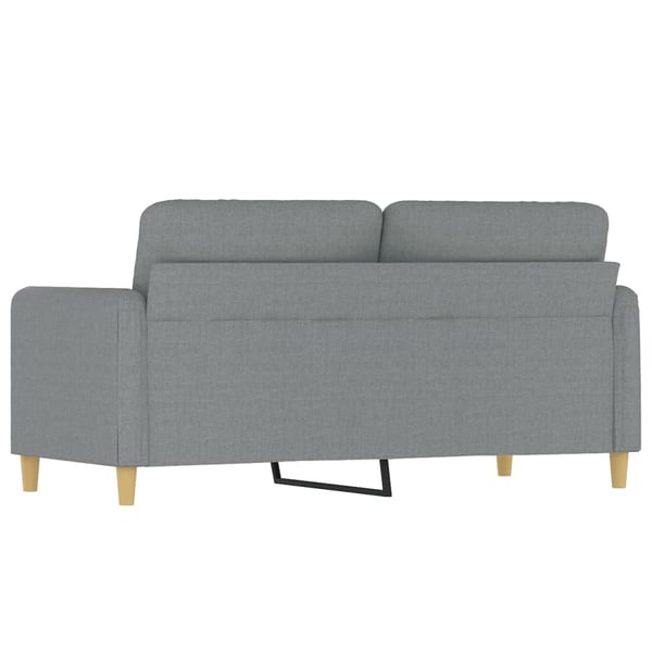 vidaXL 2-sitssoffa ljusgrå 140 cm tyg