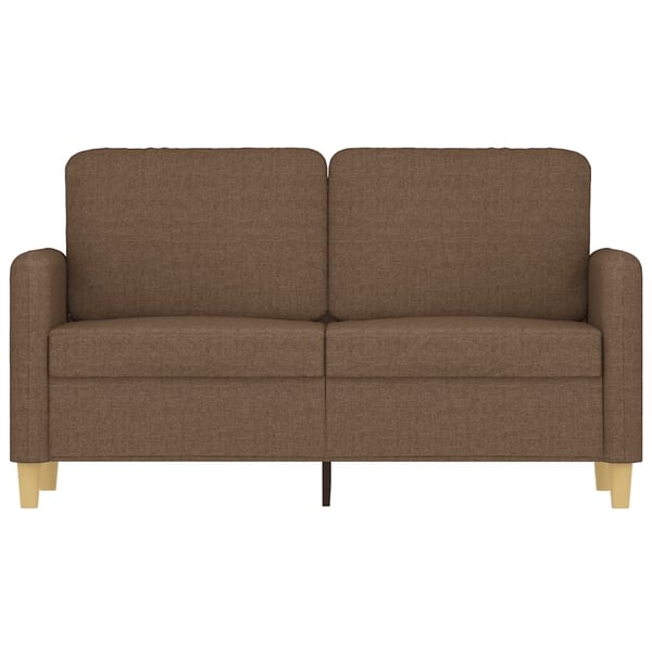 vidaXL 2-personers sofa 120 cm stof brun