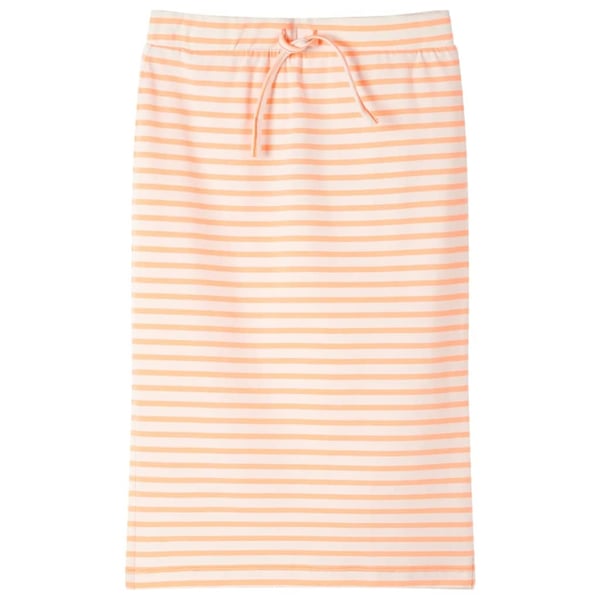vidaXL Rett skjørt for barn med striper fluorescerende oransje 140