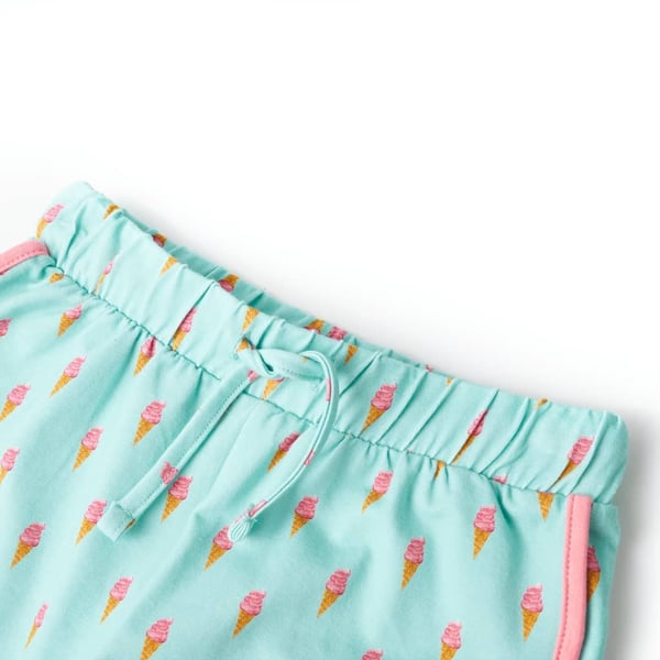 vidaXL Shorts til børn str. 140 med snor mintgrøn