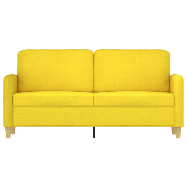 vidaXL 2-personers sofa 140 cm stof lysegul