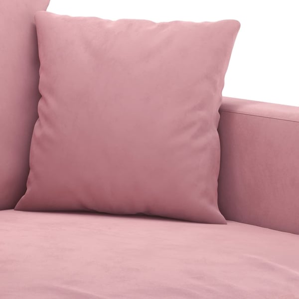 vidaXL 2-personers sofa 140 cm fløjl lyserød
