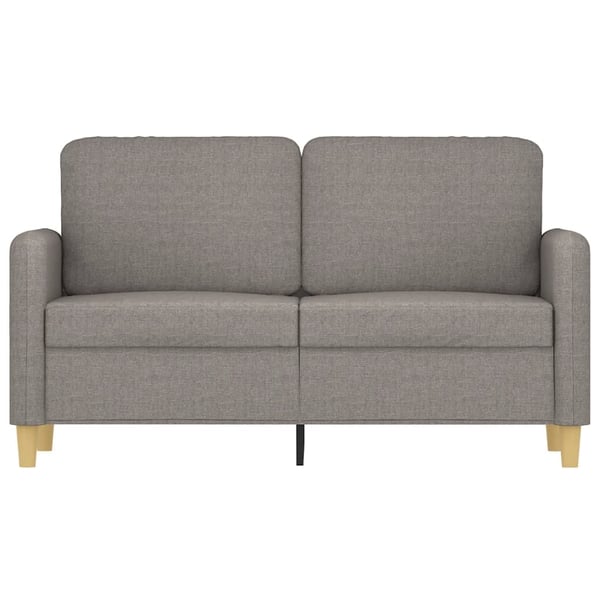 vidaXL 2-personers sofa 120 cm stof gråbrun