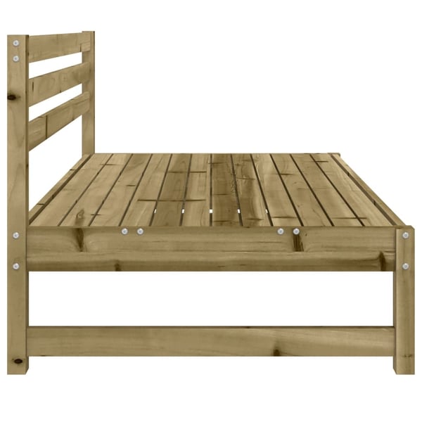 vidaXL Mittensoffa 120x80 cm impregnerad furu