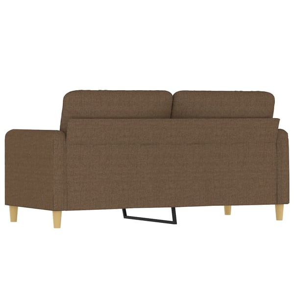 vidaXL 2-sitssoffa brun 140 cm tyg