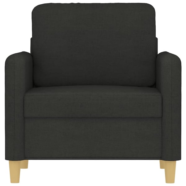 vidaXL lænestol 60 cm stof sort