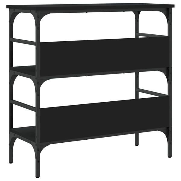 vidaXL konsolbord 75x32x75 cm konstrueret træ sort