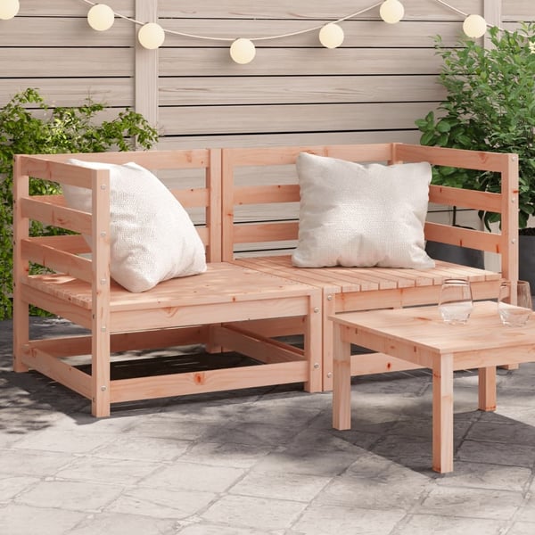 vidaXL hjørnemoduler 2 stk. til sofa 70x70x67 cm massivt douglasgran