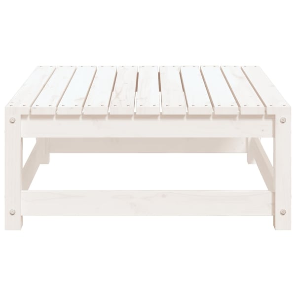 vidaXL Puutarharahi valkoinen 70x70x30 cm täysi mänty