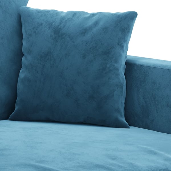 vidaXL sofasæt 3 dele med hynder velour blå