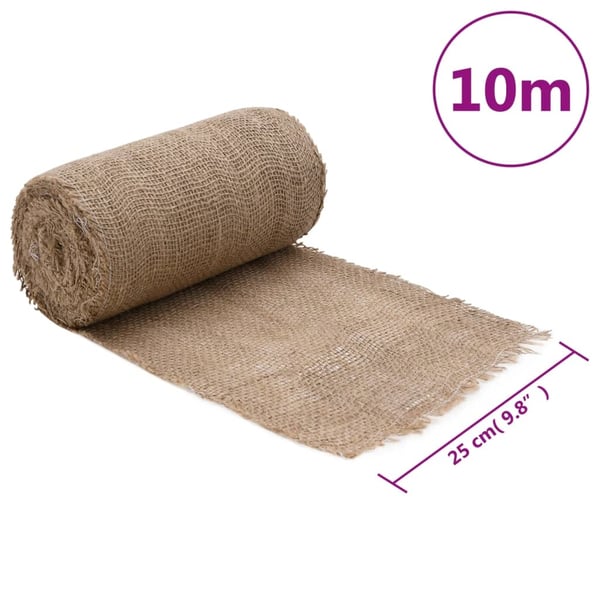 vidaXL Juterull 0,25x10 m 100% jute 200 gsm