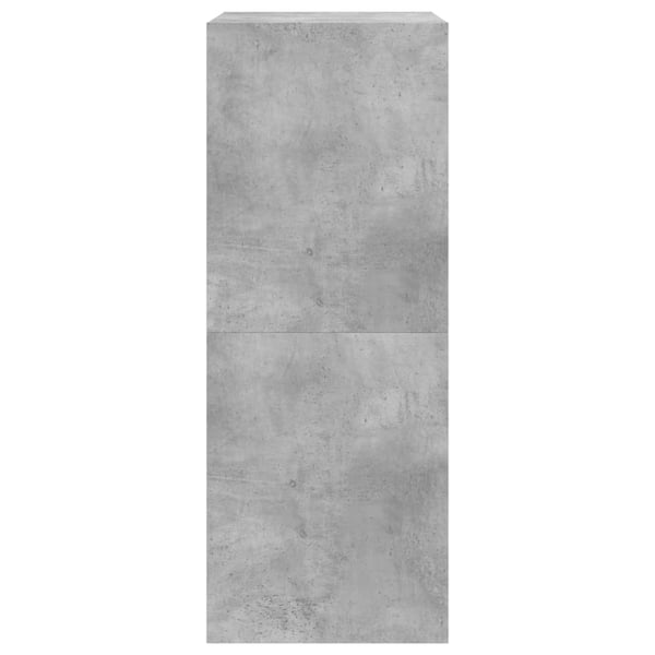 vidaXL Skoskap med 2 vippeskuffer betonggrå 60x42x108 cm